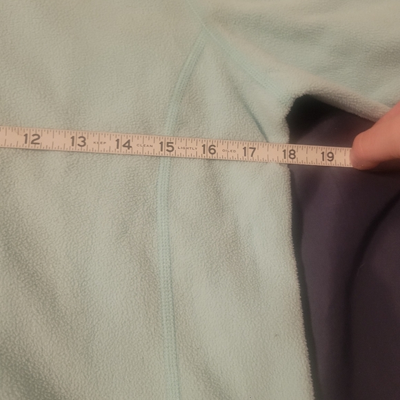 The North Face Microvelour 1/4 Zip womans medium Polartec Light Blue Pullover - Picture 6 of 8